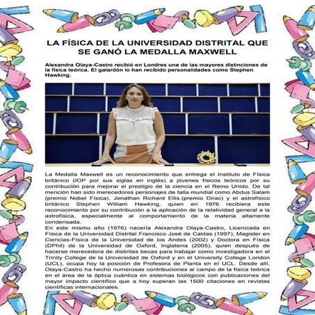 Avances científicos por mujeres (reconocimiento)