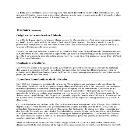 La fête des lumières