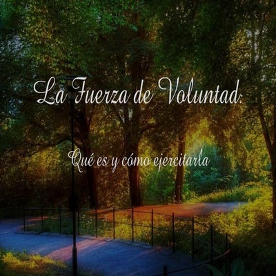 La fuerza de voluntad