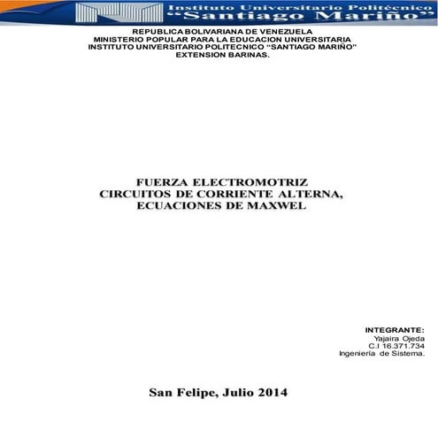 La Fuerza Electromotriz