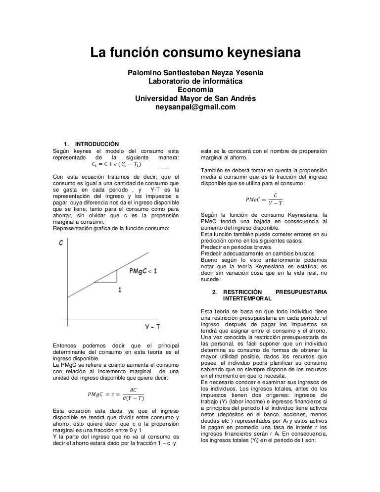 Teoria del consumo keynesiana_teoria_online