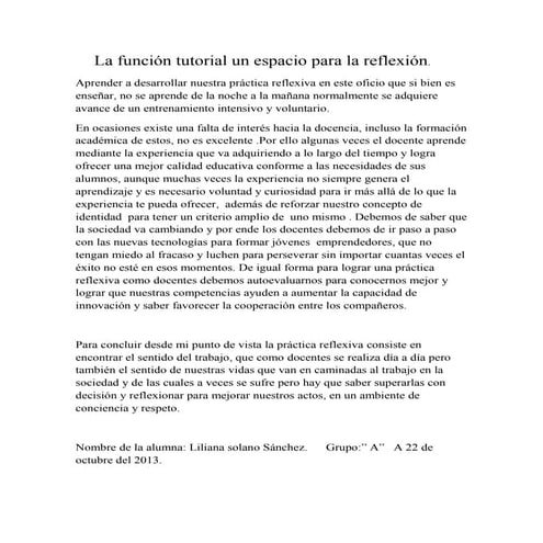 ANEXO 2 reflexión sobre la practica docente | PPTX