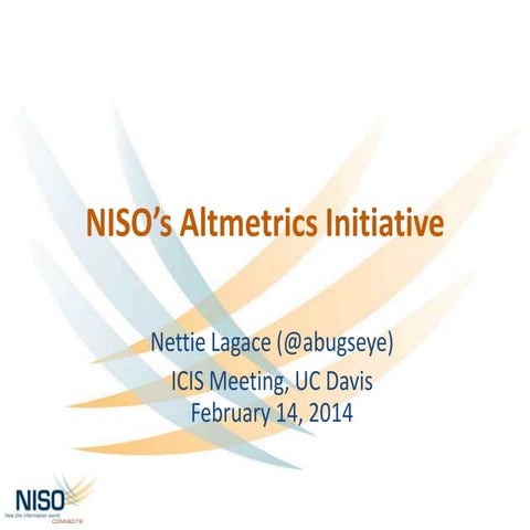 NISO's Altmetrics Initiative