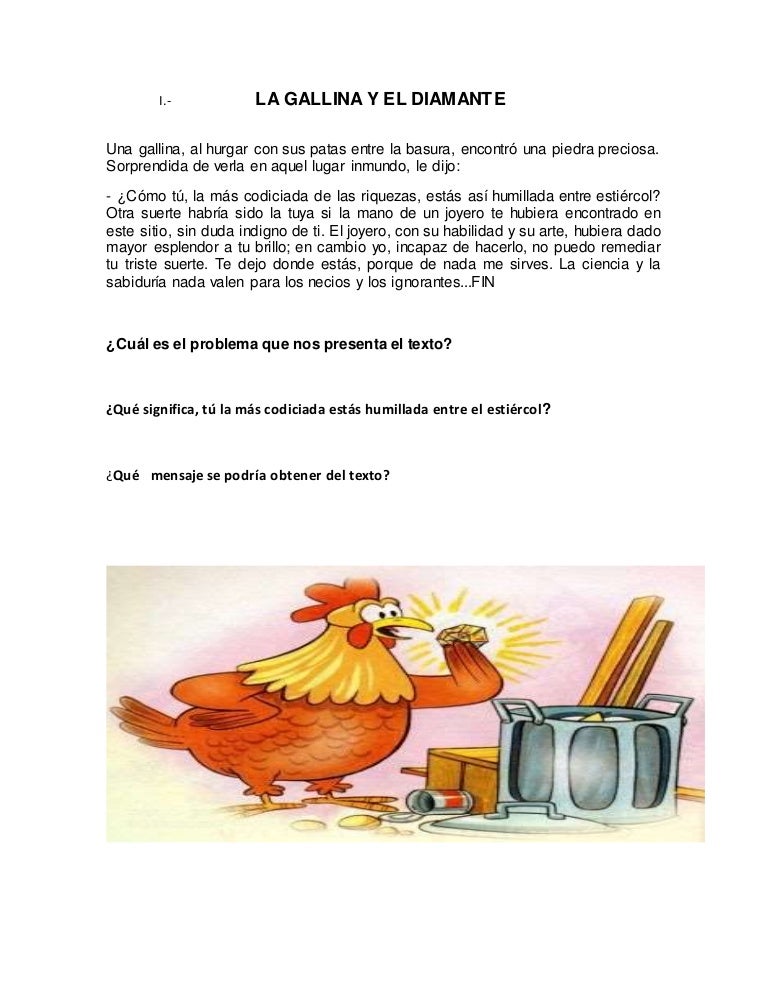 La gallina y el diamante 1ero modificado