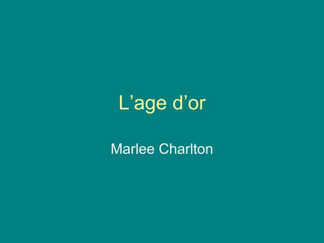 L’age d’or