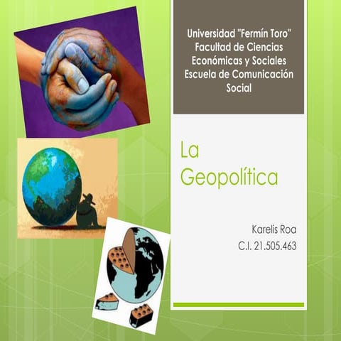 El nuevo orden internacional y la geopolítica del poder basada en el ...