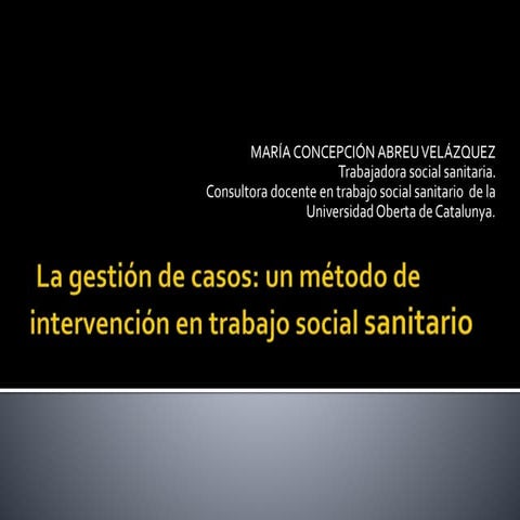 La gestión de casos