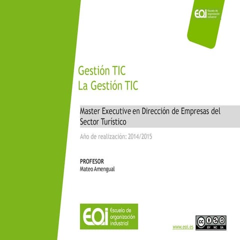 La gestión de las tic