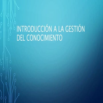 La gestión del conocimiento