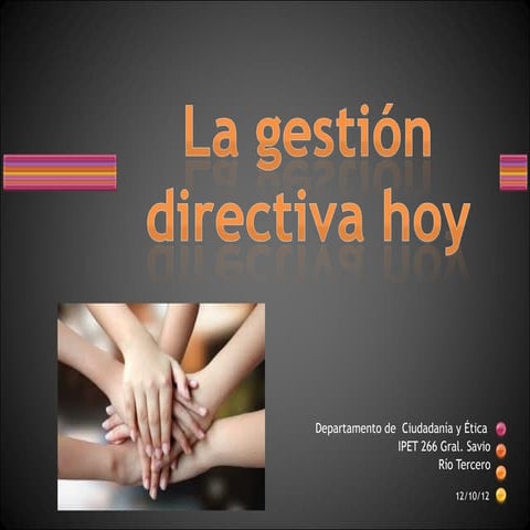 La gestión directiva hoy | PPT