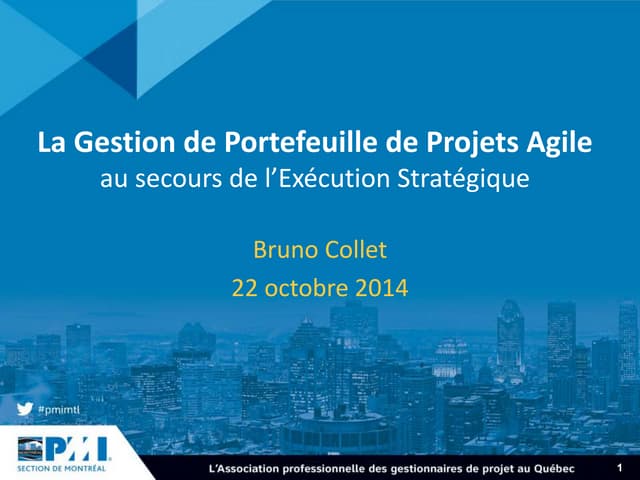 La gestion de portefeuille de projets Agile au secours de l'exécution stratég...
