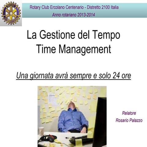 Time Management - La gestione del tempo -