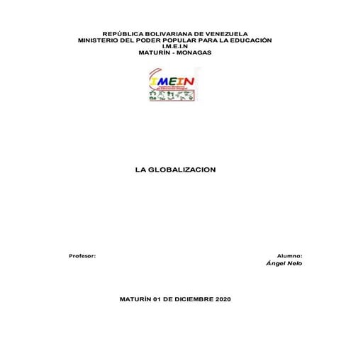 La globalizacion