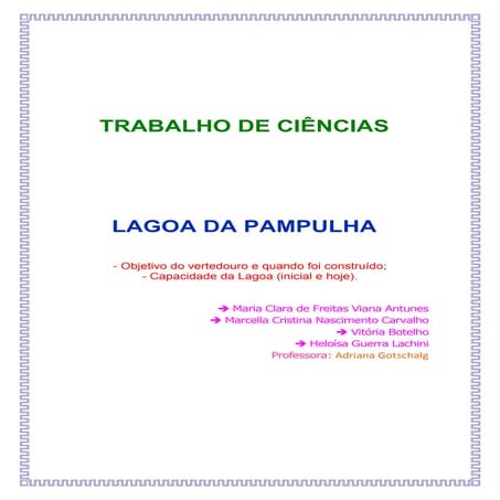 Lagoa da Pampulha - Vertedouro