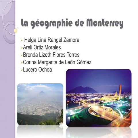 La géographie de monterrey