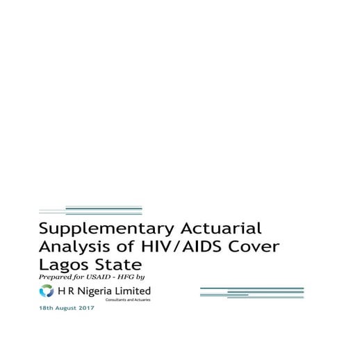 Supplementary Actuarial Analysis of HIV/AIDS in Lagos State, Nigeria