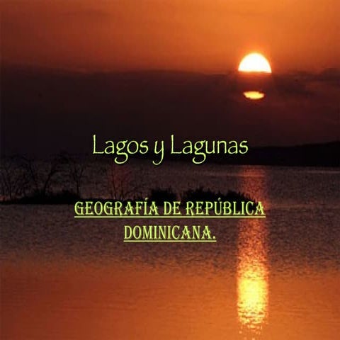 Cuidar los lagos y los ríos | PPTX