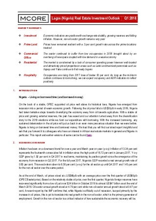 Lagos (nigeria) real estate investment outlook q1 2018