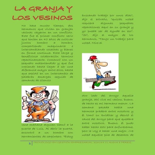La granja y los vesinos