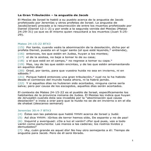 La gran tribulación