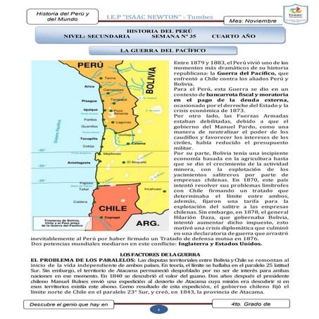 Guerra Del Pac fico Consecuencias