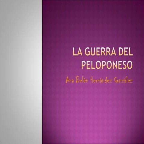 La guerra del peloponeso
