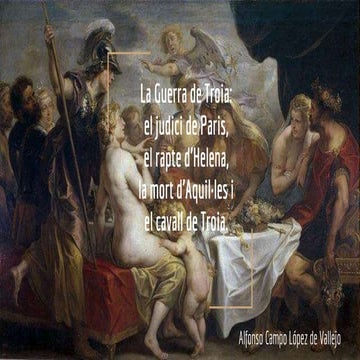 La Guerra de Troia el judici de Paris, el rapte d’Helena, la mort d ...
