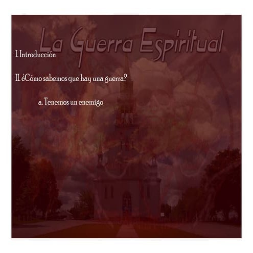 La guerra espiritual   lección 2