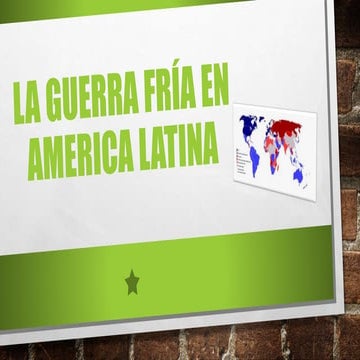 La guerra fría en america latina | PPTX