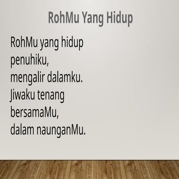 lagu ibadah untuk ibadah pagi pagi .pptx