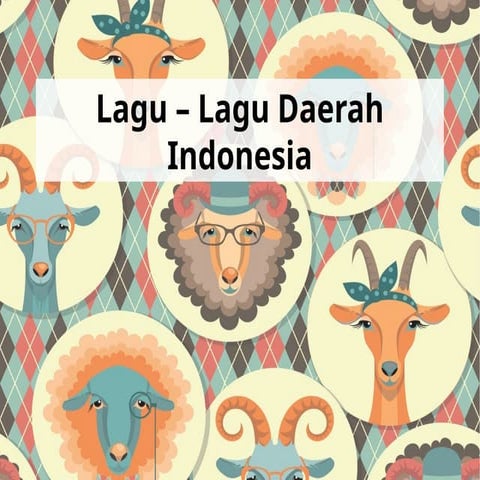 Jenis lagu lagu daerah yang ada di indonesia | PPTX