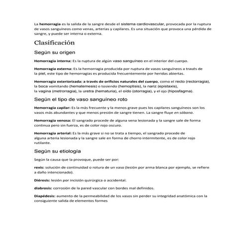 La hemorragia