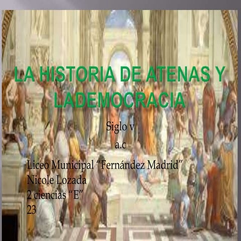 La historia de la Democracia en Atenas | PPTX