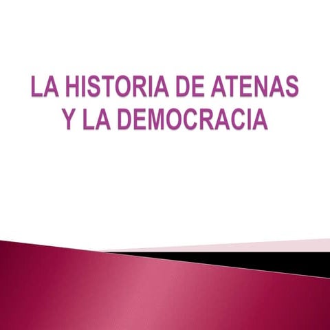 La historia de Atenas y la democracia siglo V a.c. | PPTX