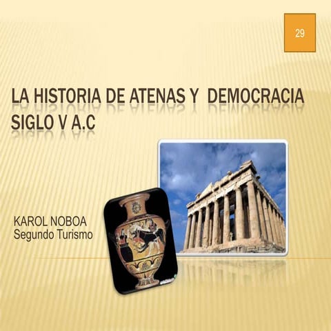 Historia de atenas y la democracia | PPTX