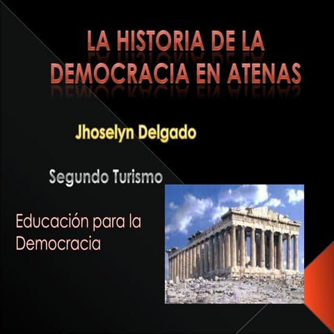 La historia de la Democracia en Atenas | PPTX
