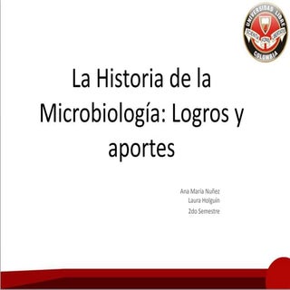La historia de la microbiología