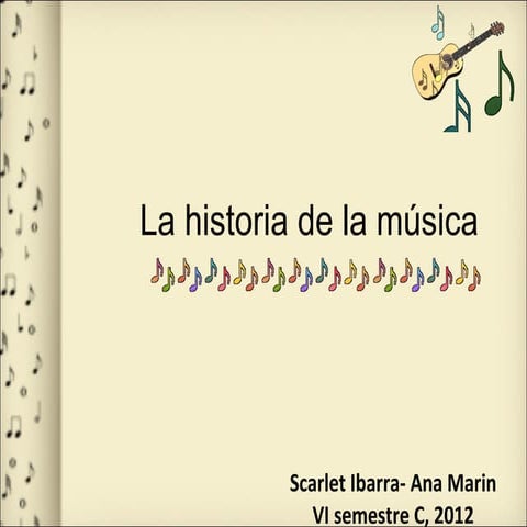 Historia de la música | PPT
