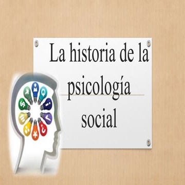 La historia de la psicología social