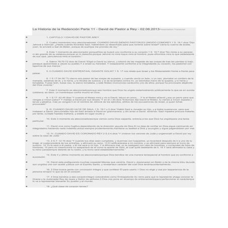 La historia de la redención parte 11 PDF