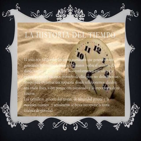 Resumen Del Libro La Historia Del Tiempo