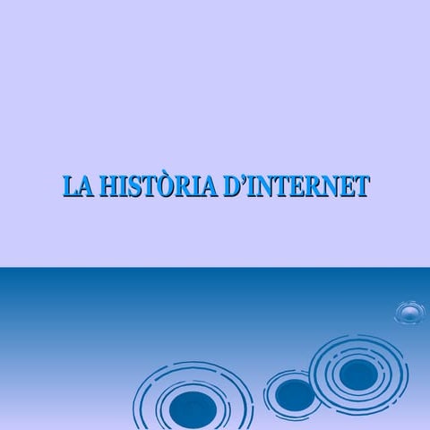 La història del internet dana
