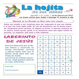 La hojita de los niños 19 febrero
