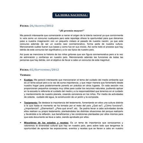 La hora nacional 26ago 02sep