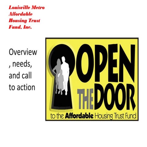 Open the door to the affordable housing trust fund