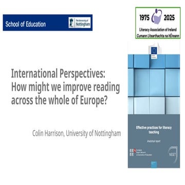 Colin Harrison's presentation at the Literacy Association of Ireland, Dublin ...