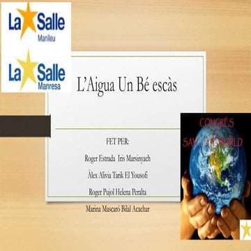 2016 Nov L’aigua un bé escàs