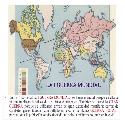 La I Guerra Mundial