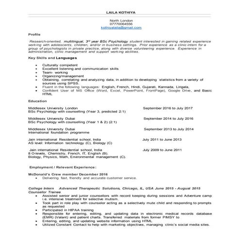 MY CV | DOCX