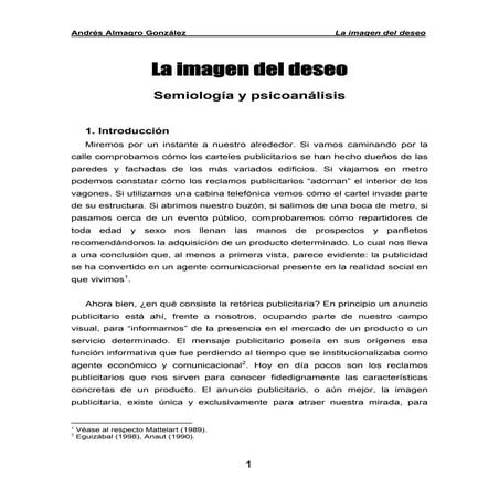 Análisis semiótica de un spot publicitario